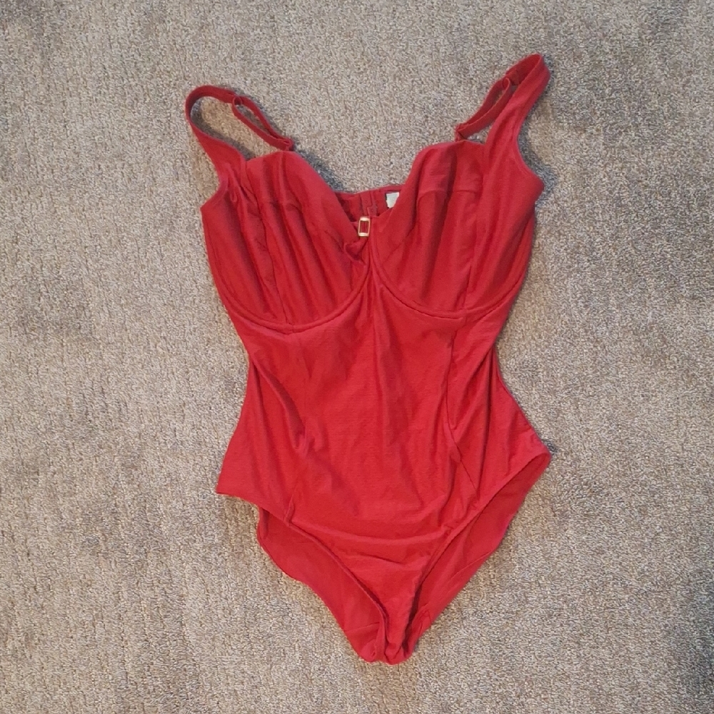 Red One-Piece Swimsuit
